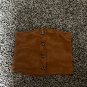Urban Outfitters burnt orange bandeau crop top
